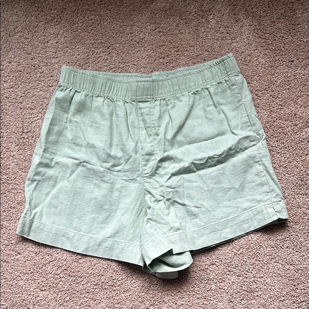Pacsun green linen shorts